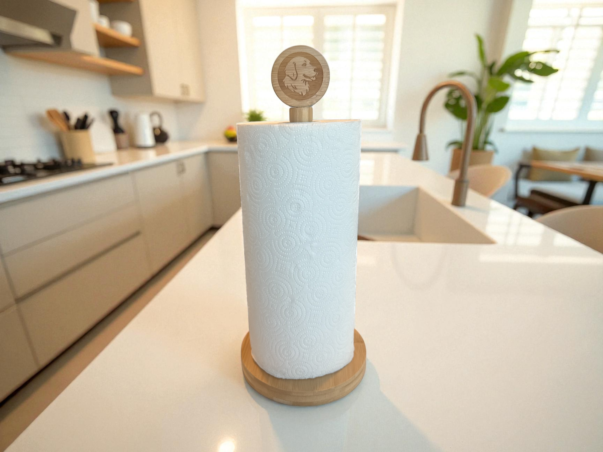 Bamboo Paper Towel Holders