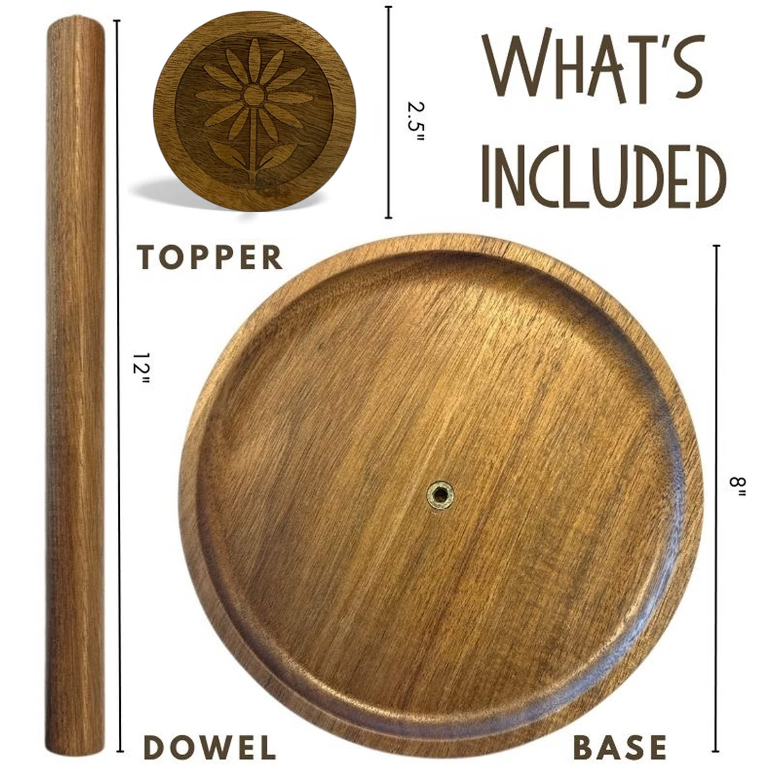 Acacia Flower Paper Towel Holder