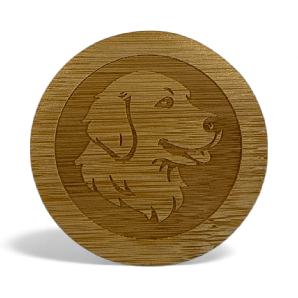 Bamboo Dog Paper Towel Holder