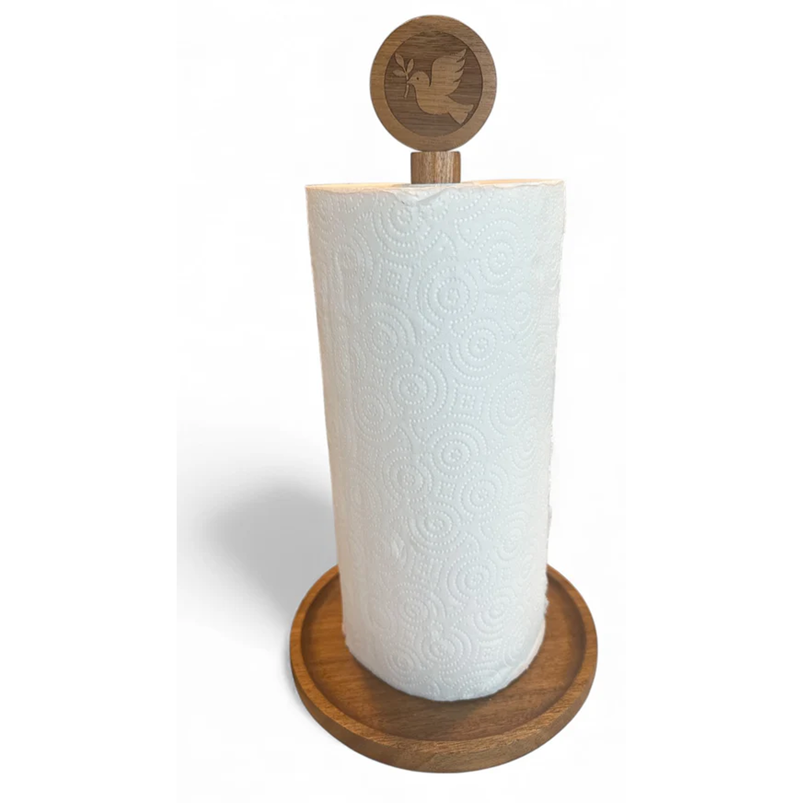 Acacia Dove Paper Towel Holder