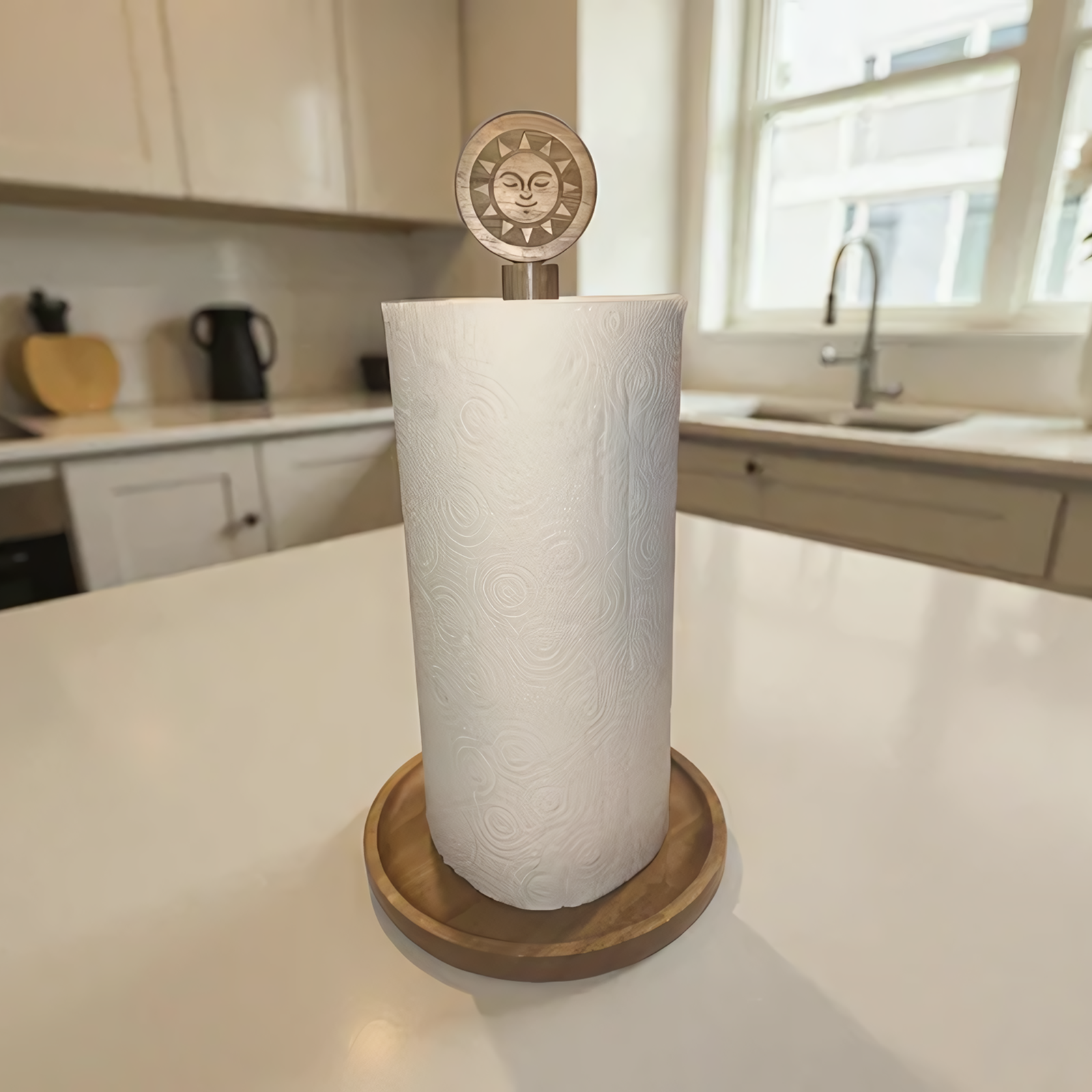 Acacia Sun Paper Towel Holder