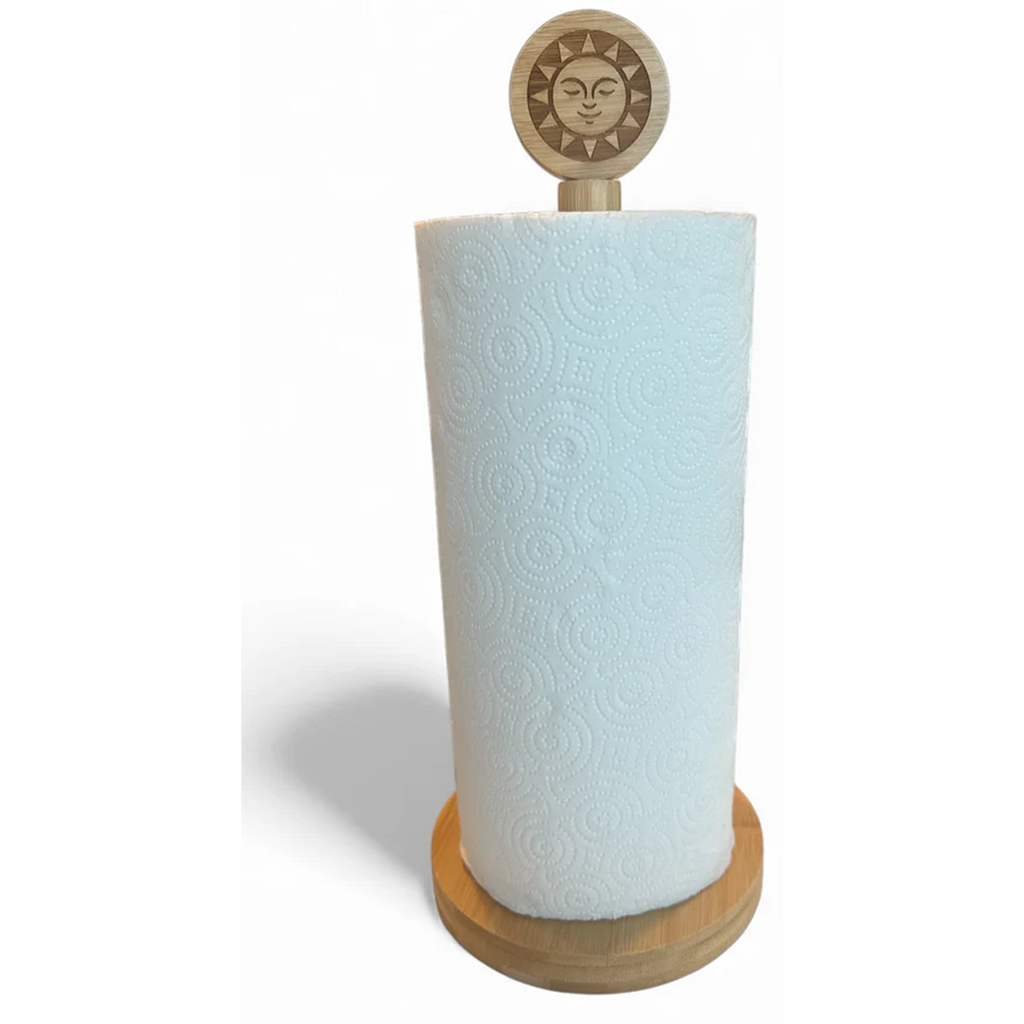 Bamboo Sun Paper Towel Holder