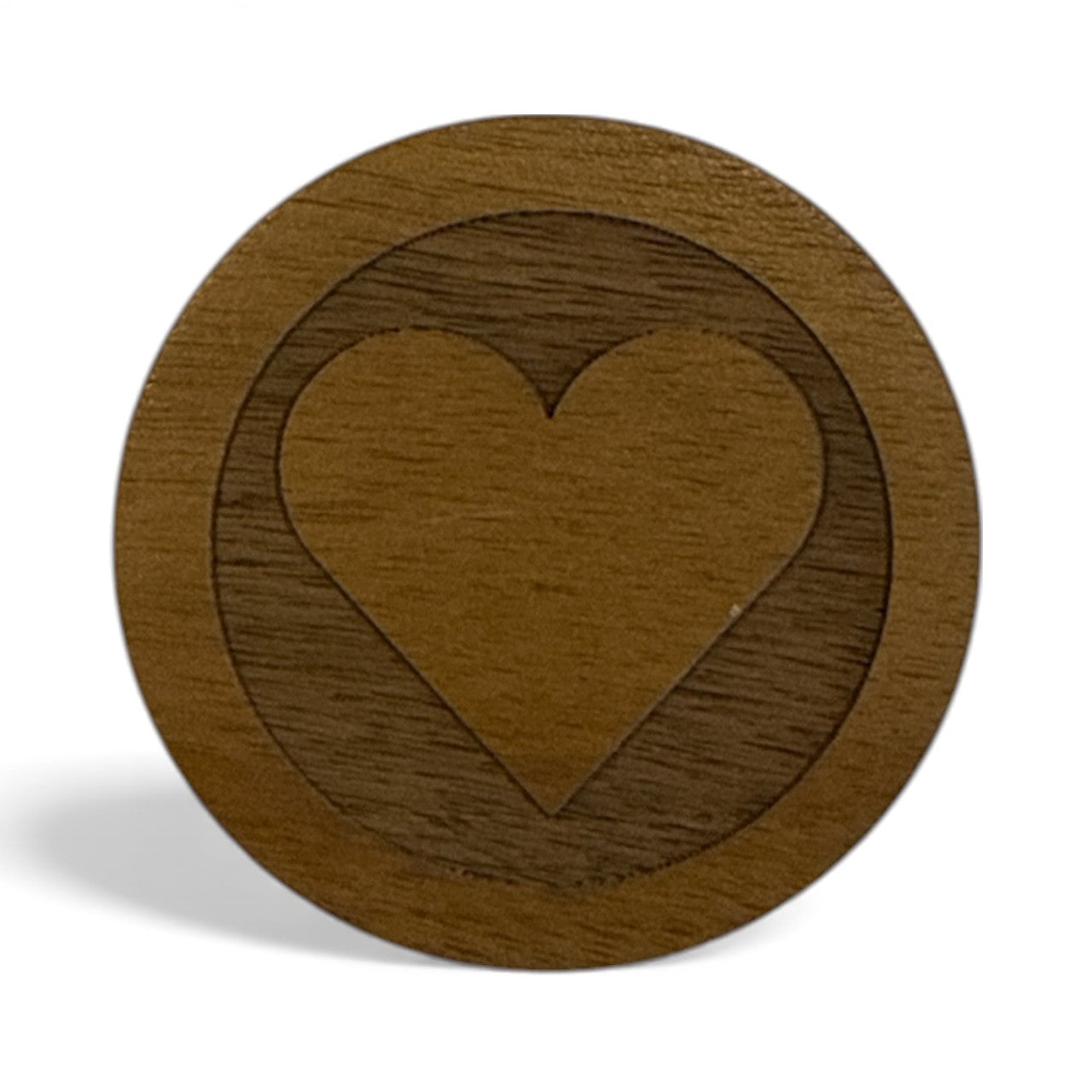 Acacia Heart Paper Towel Holder