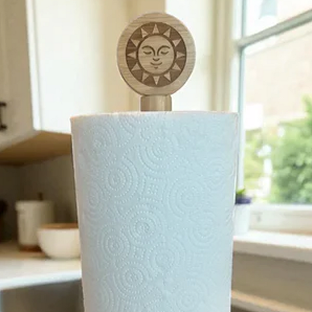 Radiant Glow: Bamboo Sun Medallion