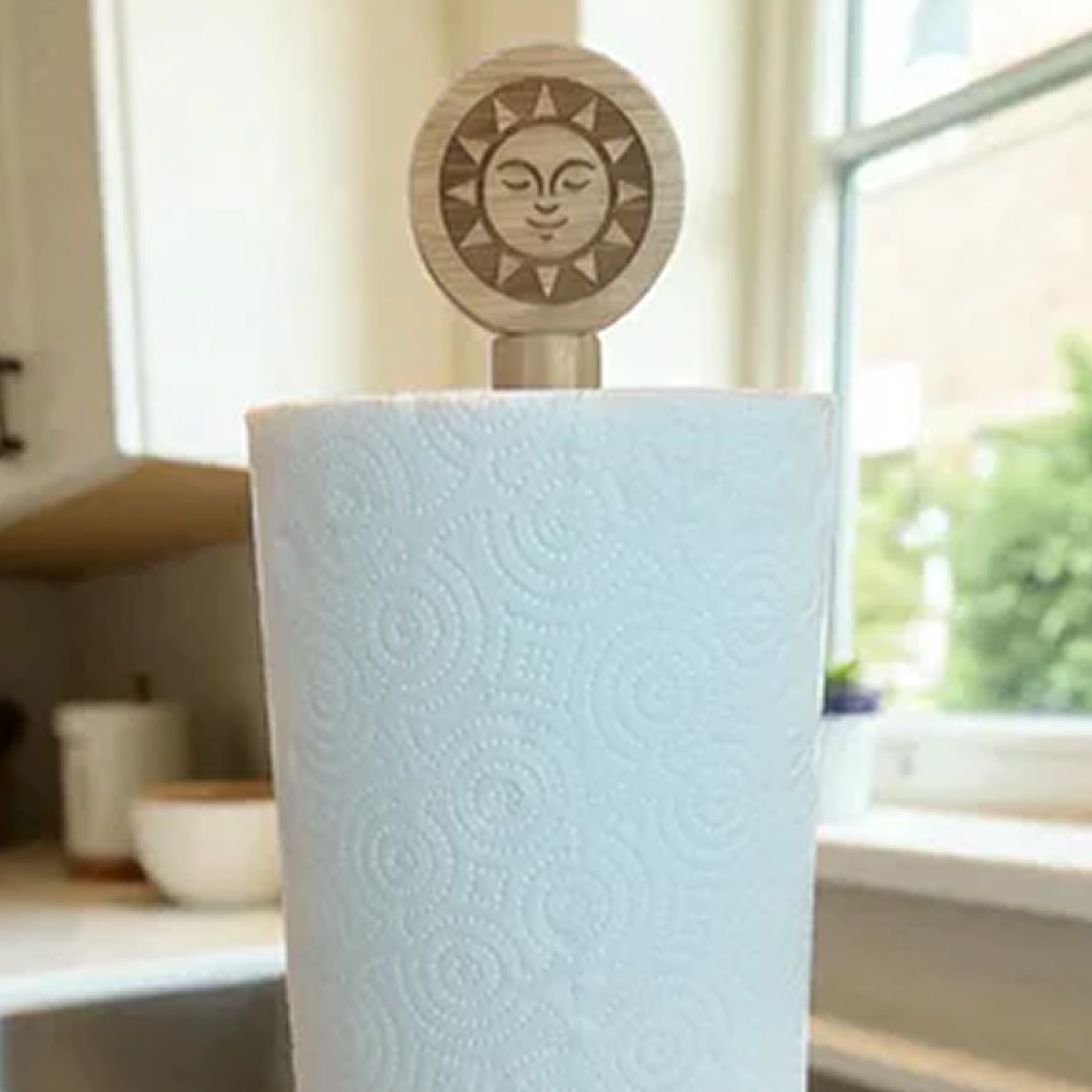 Radiant Glow: Bamboo Sun Medallion