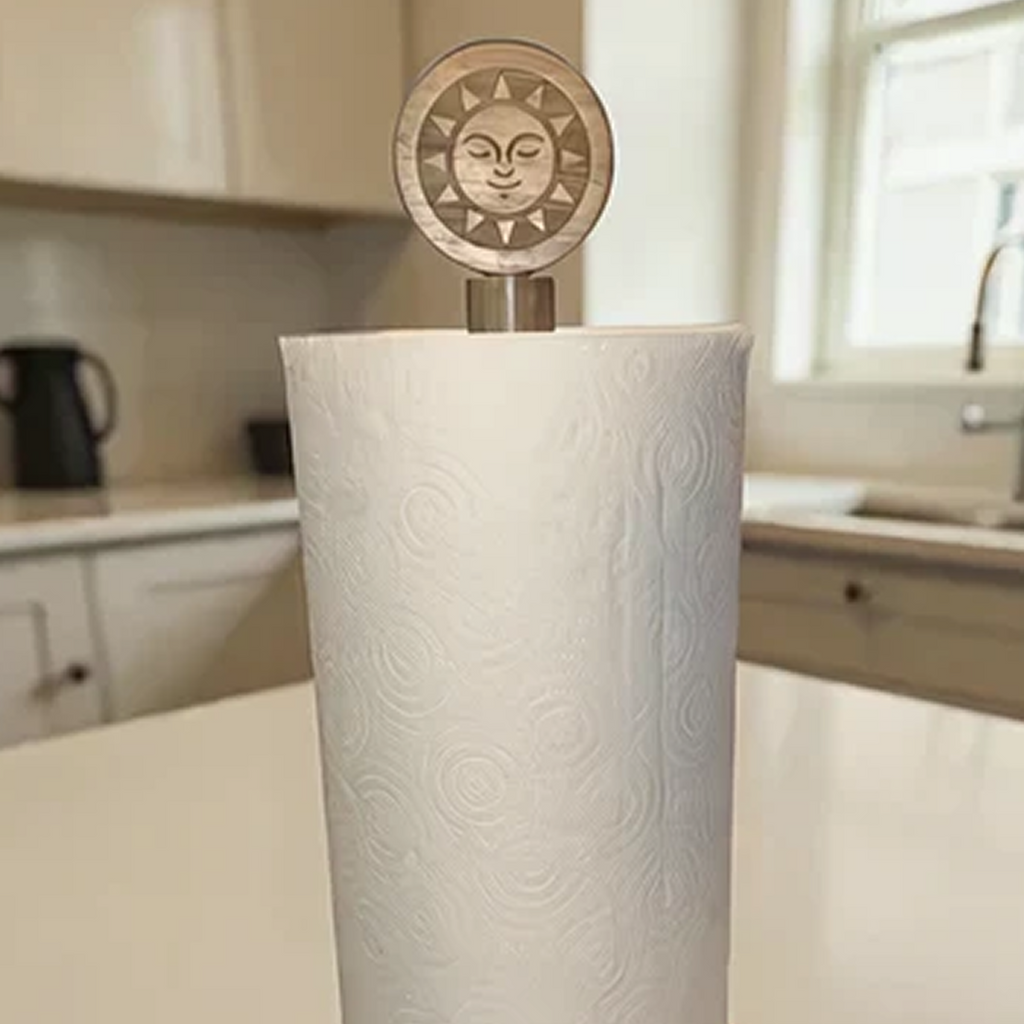 Sun Acacia Wood Paper Towel Holder