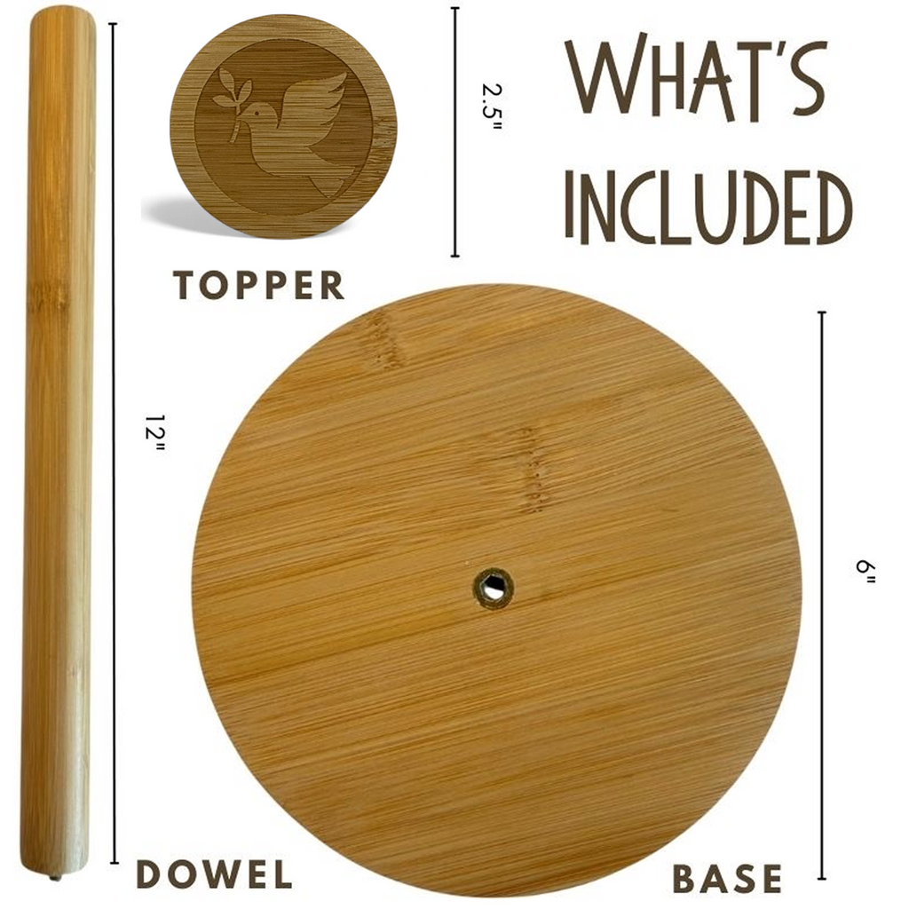 Bamboo Dove Paper Towel Holder